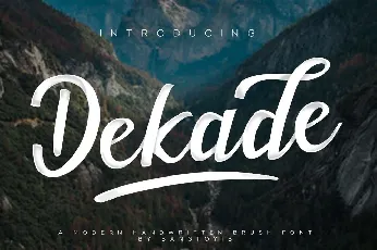 Dekade font