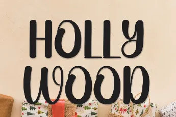 Holly Wood Display font