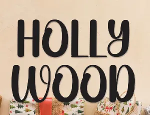 Holly Wood Display font