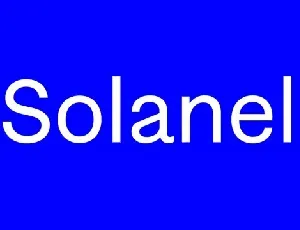 Solanel Family font