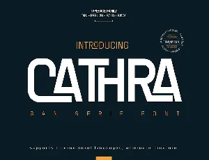 Cathra font