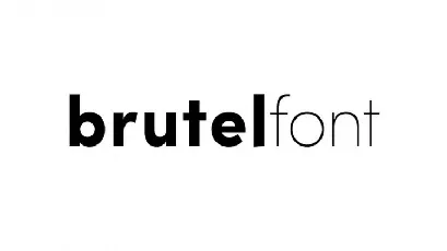 Brutel Family font