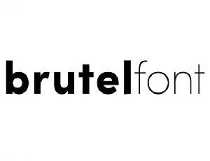 Brutel Family font