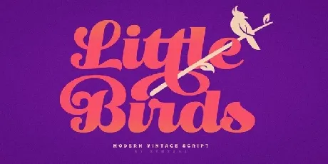 Little Birds Script font