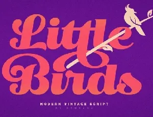 Little Birds Script font