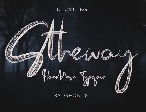 Stheway Brush font