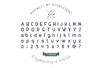 MAXWELL Family font