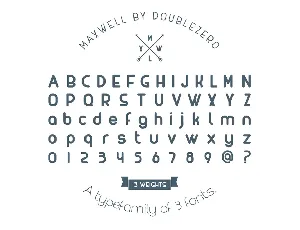 MAXWELL Family font