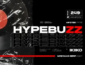 Hypebuzz font