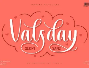 Valsday Script and Sans font