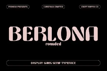 Berlona Rounded font