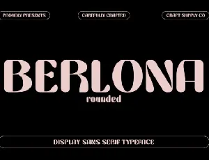 Berlona Rounded font