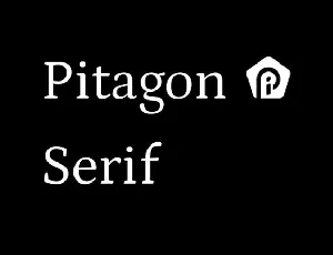 Pitagon Serif Family font