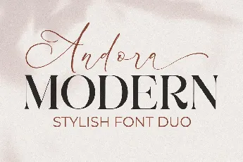 Andora Modern Duo font