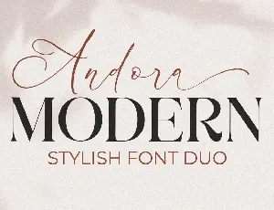 Andora Modern Duo font