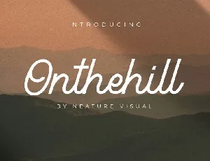 Onthehill Monoline Script font