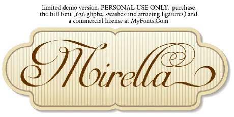 Mirella Script font