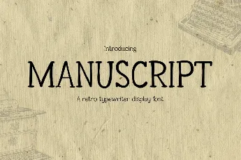 MANUSCRIPT font