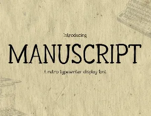 MANUSCRIPT font