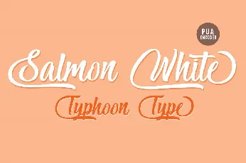 Salmon White font