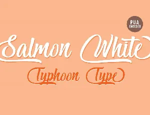 Salmon White font