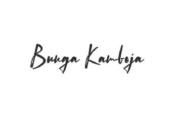 Bunga Kamboja font