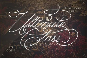 The Ultimate Class Script font