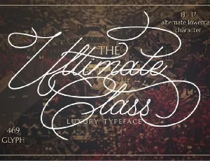 The Ultimate Class Script font