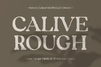 Calive Rough font