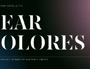 Dear Dolores font