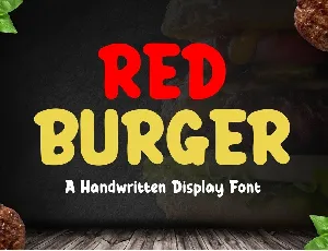 Red Burger font