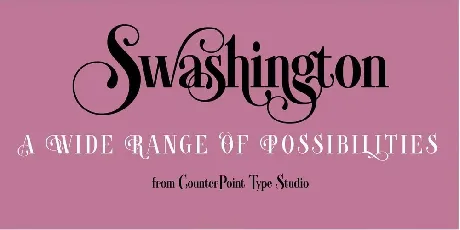 Swashington font