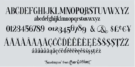 Swashington font