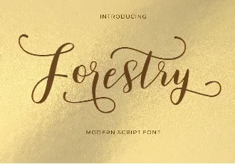 Forestry Script font