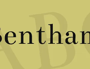 Bentham font