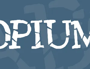 Opium font