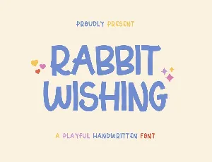 Rabbit Wishing font