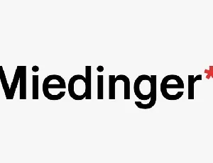 Miedinger Family font