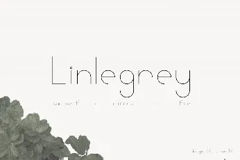 Linlegrey font