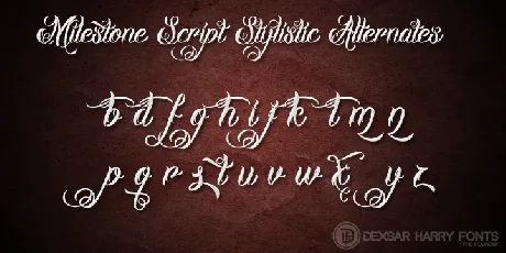 DHF Milestone Script font