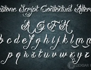DHF Milestone Script font