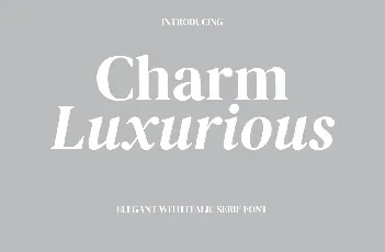 Charm Luxurious font