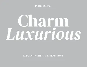 Charm Luxurious font