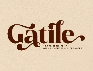 Gatile font