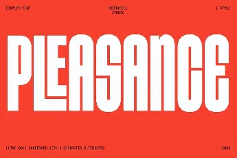 GW Pleasance font