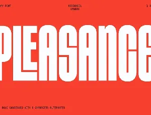 GW Pleasance font