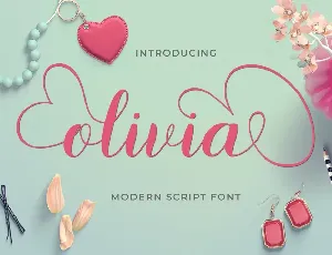 Olivia Script font