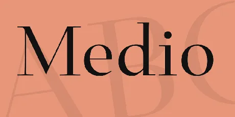 Medio font