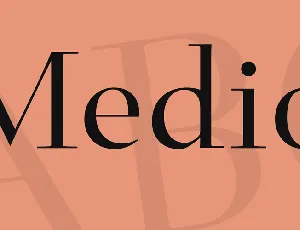 Medio font