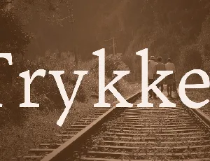 Trykker font